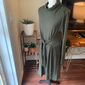 NWT Olivia Turtleneck Dress in Moss Sz XL